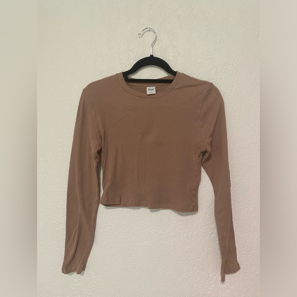 TNA cropped long sleeve top